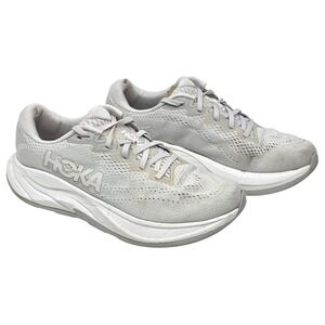 Hoka Rincon 4 Womens Running Shoes White Silver 1155131 Size 9 Sneakers